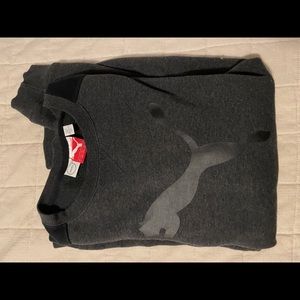 Large gray Puma crew neck sweater - great condition